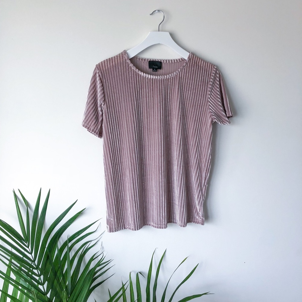 Xmas in July - Mauve Velvet Tee